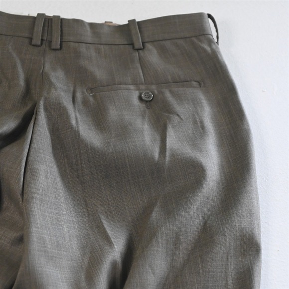 Caravelli 46R 36x29 Tan Green Brown Super 150s 3 Piece Vest Mens Suit - Picture 11 of 12